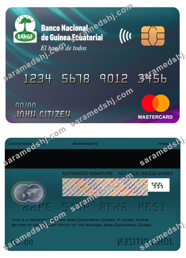 Equatorial Guinea National bank mastercard